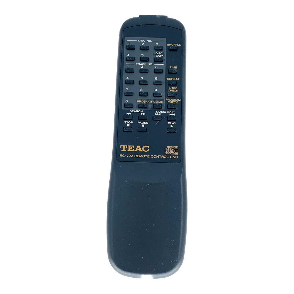 Teac Remote Control Rc 722 Original CD Player Changer OEM Replacement Untested